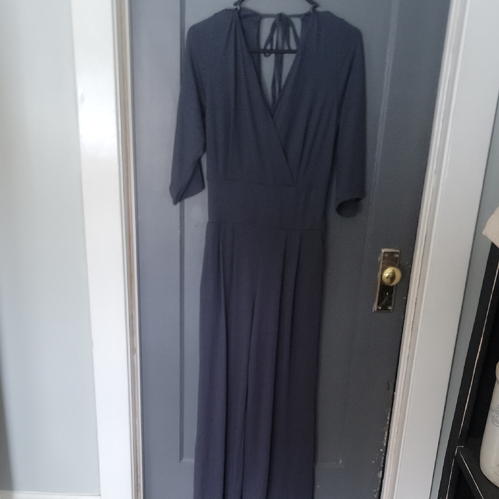 Elegant Navy Blue Women's Dress